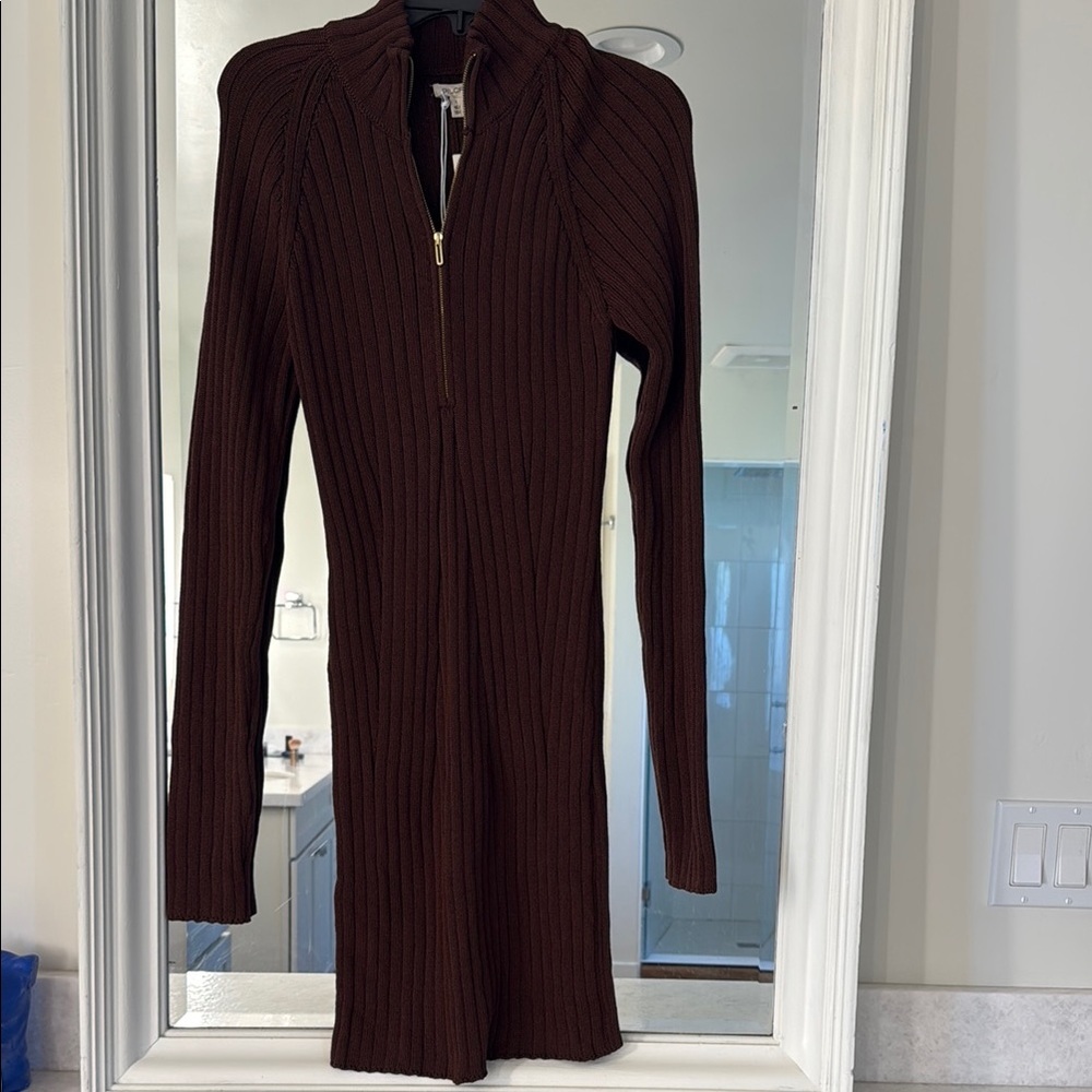 Pilcro  Ribbed Long Sleeve Bodycon Dress - Picture 3 of 6